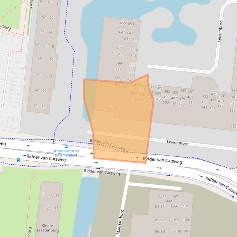 Kaart van postcodegebied 2804TW.