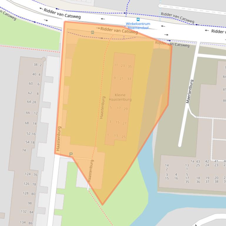 Kaart van postcodegebied 2804VA.