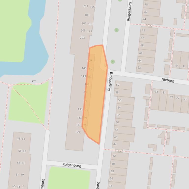 Kaart van postcodegebied 2804VN.