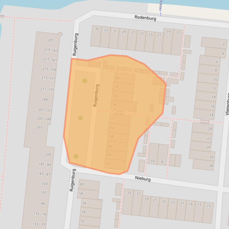 Kaart van postcodegebied 2804VV.