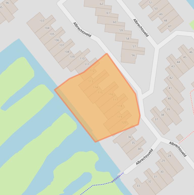 Kaart van postcodegebied 2804WH.