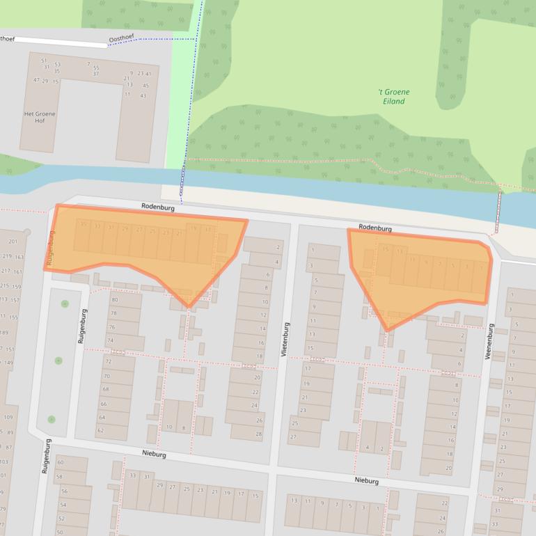 Kaart van postcodegebied 2804WL.