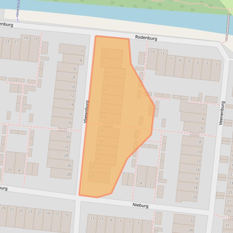 Kaart van postcodegebied 2804WP.