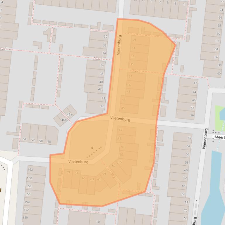 Kaart van postcodegebied 2804WR.