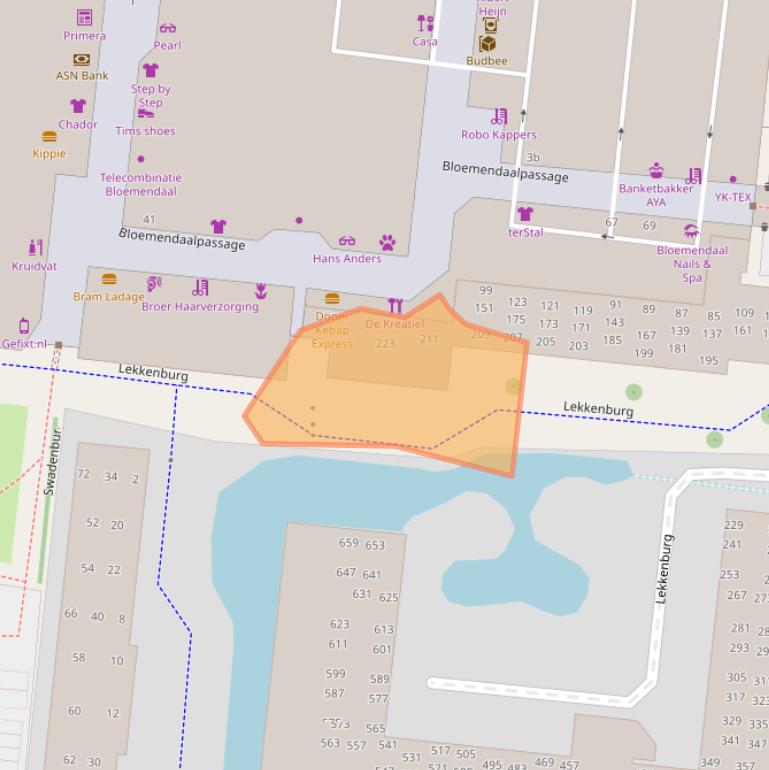 Kaart van postcodegebied 2804XL.