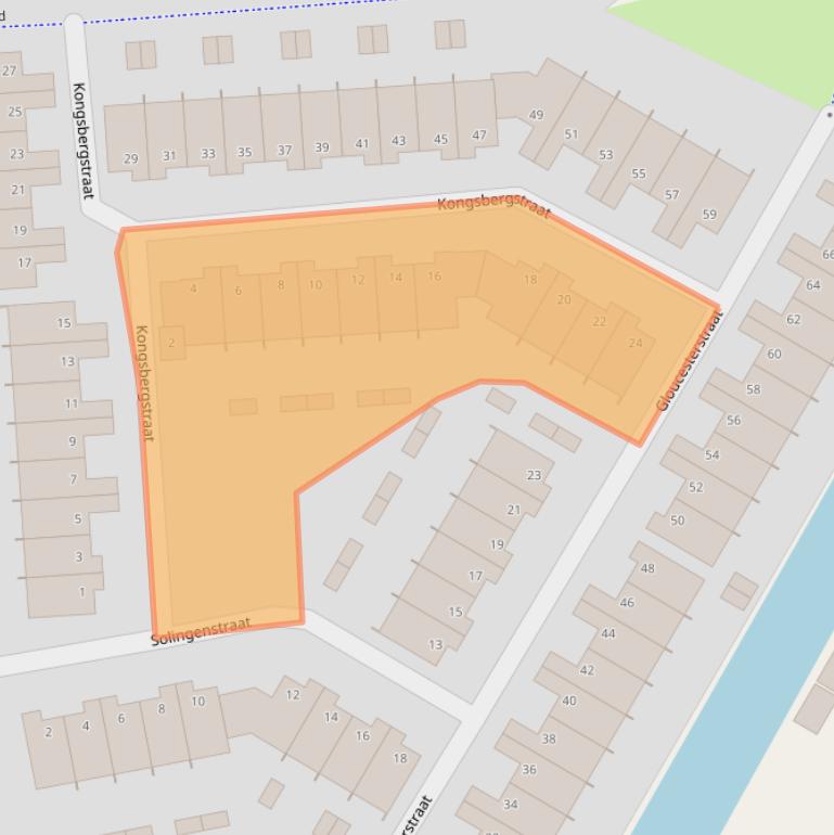 Kaart van postcodegebied 2804XW.