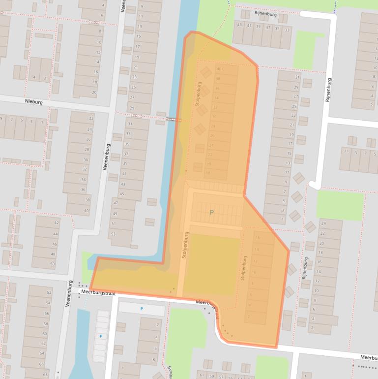 Kaart van postcodegebied 2804ZH.