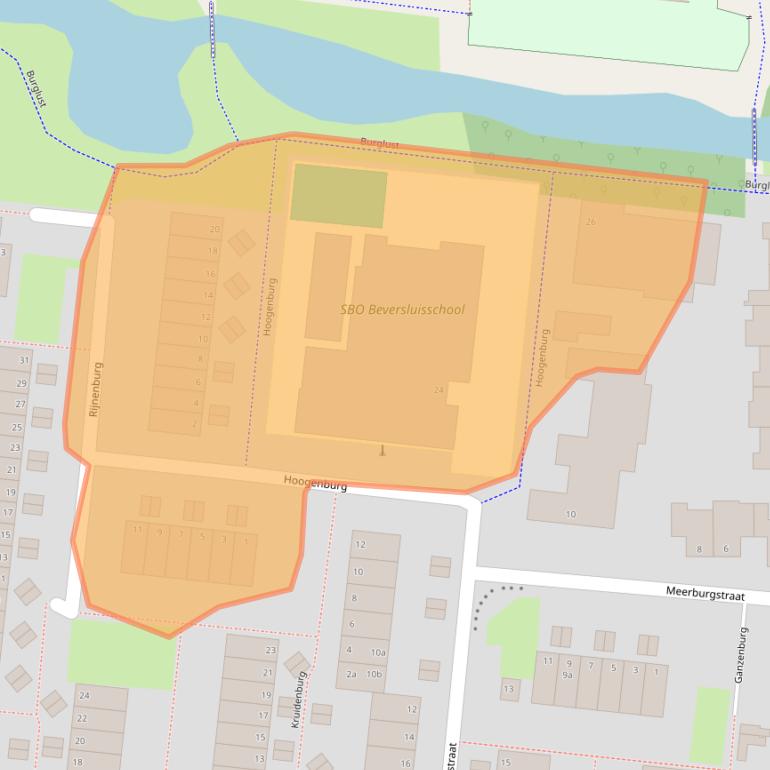 Kaart van postcodegebied 2804ZR.