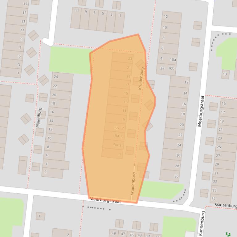Kaart van postcodegebied 2804ZS.