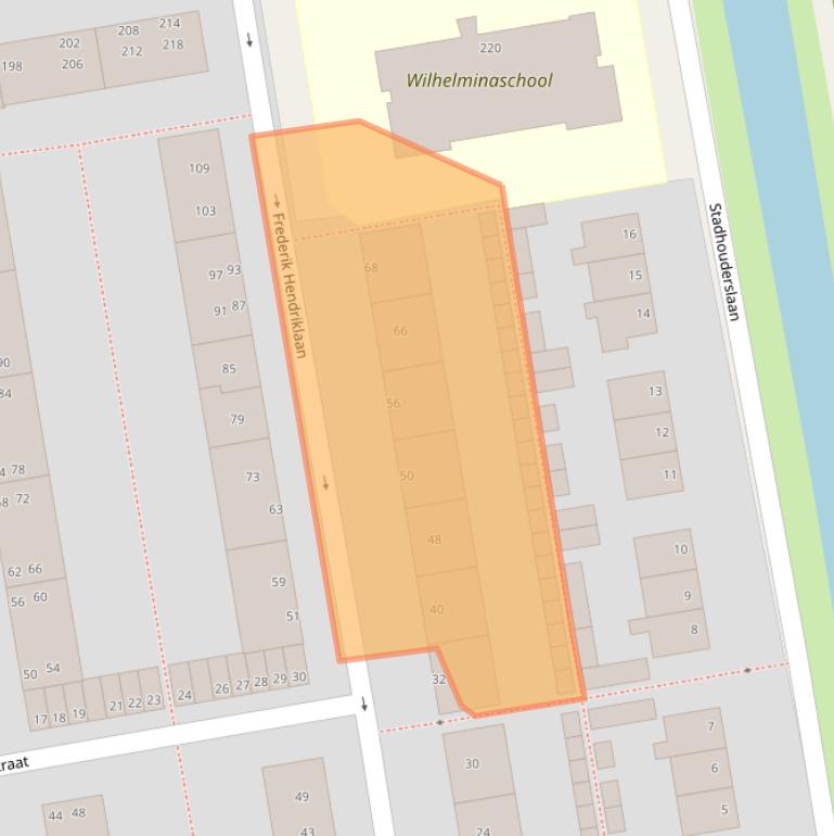 Kaart van postcodegebied 2805EM.