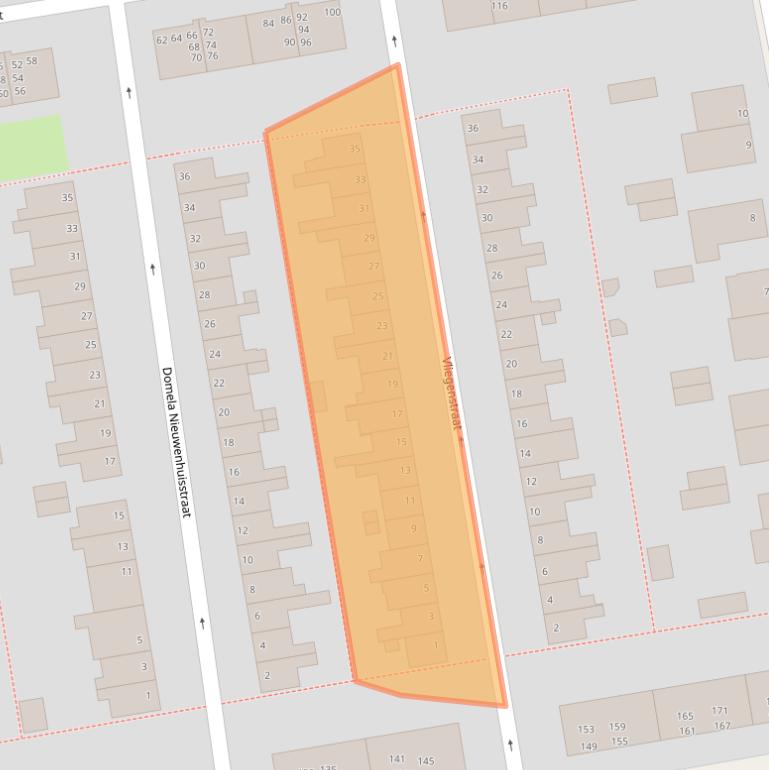 Kaart van postcodegebied 2805GG.