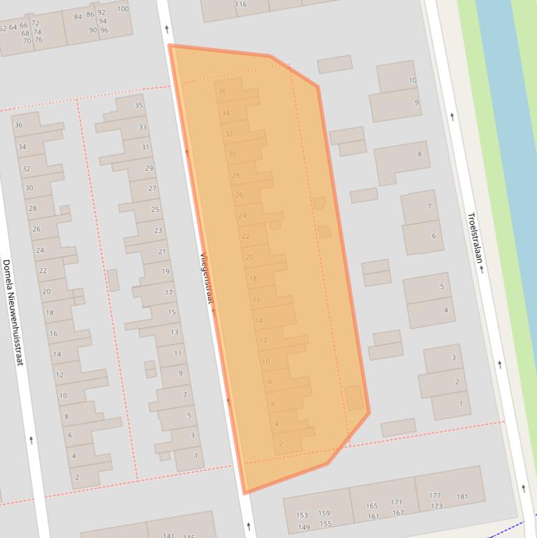 Kaart van postcodegebied 2805GH.