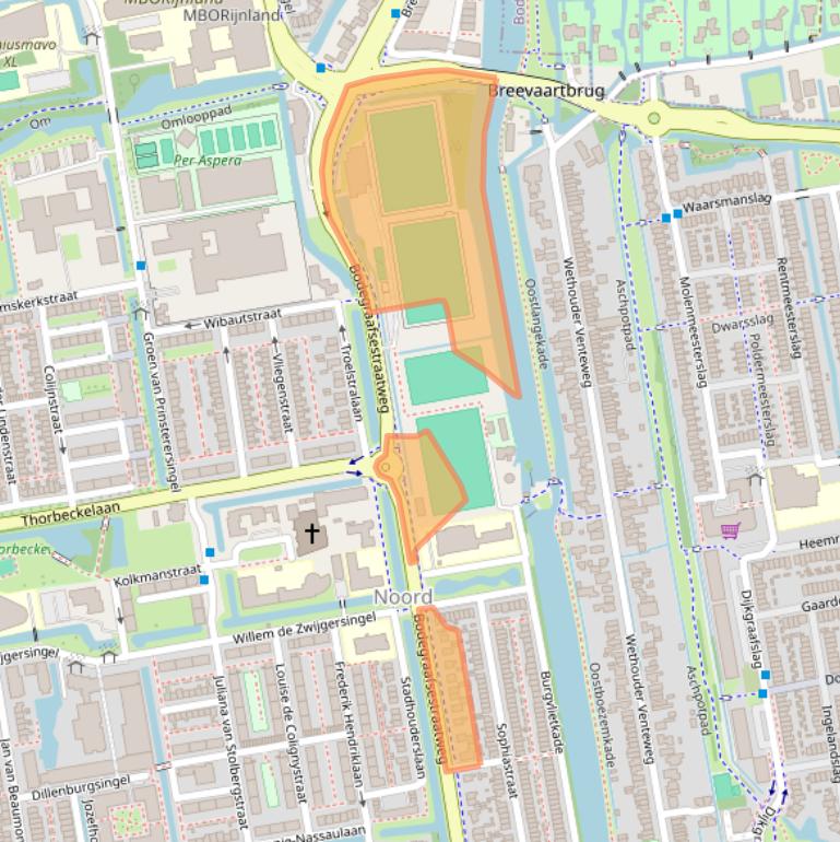 Kaart van postcodegebied 2805GR.
