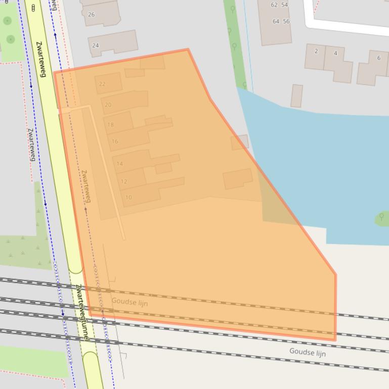 Kaart van postcodegebied 2805JH.