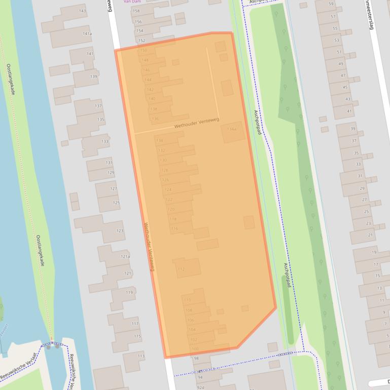 Kaart van postcodegebied 2805JS.