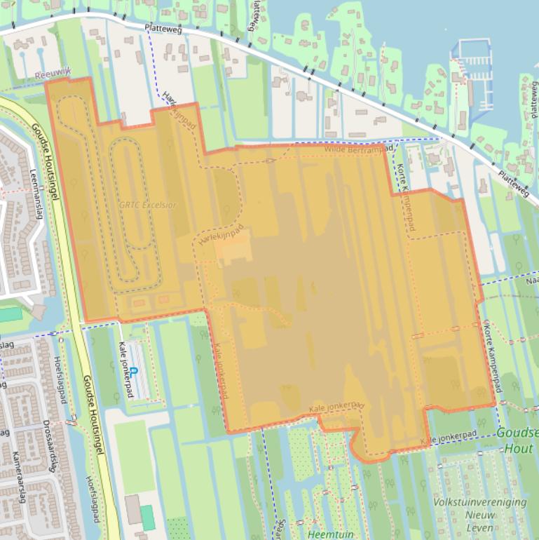 Kaart van postcodegebied 2805LD.