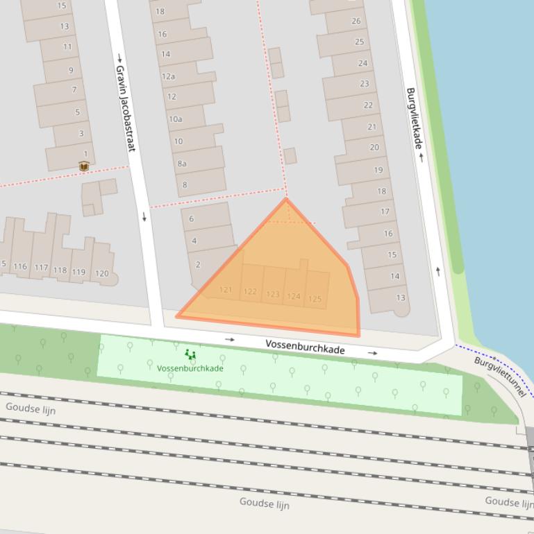 Kaart van postcodegebied 2805PE.