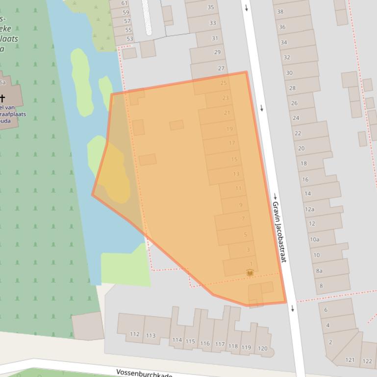 Kaart van postcodegebied 2805PL.