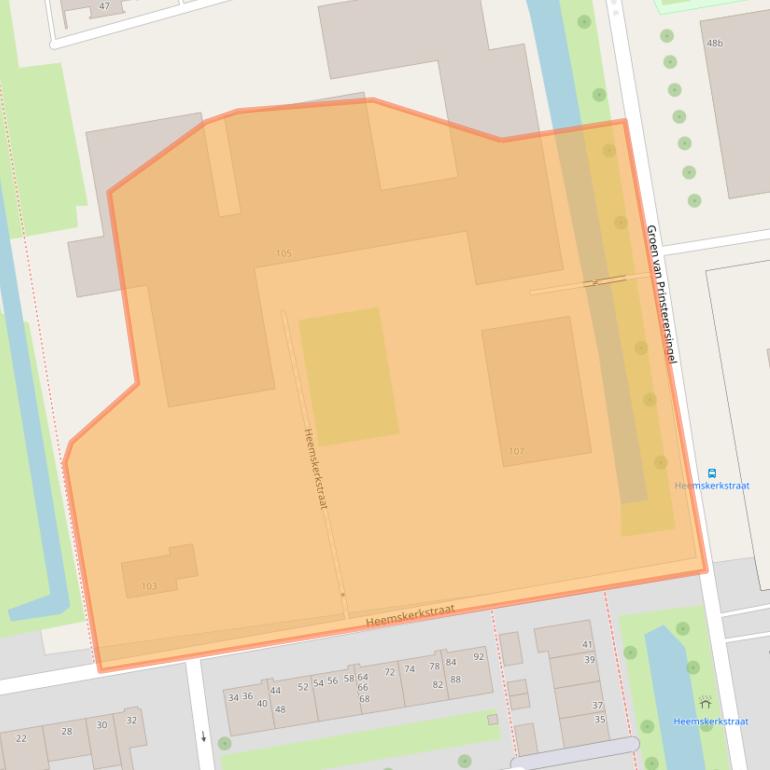 Kaart van postcodegebied 2805SN.
