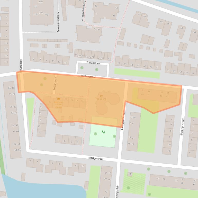 Kaart van postcodegebied 2805VC.