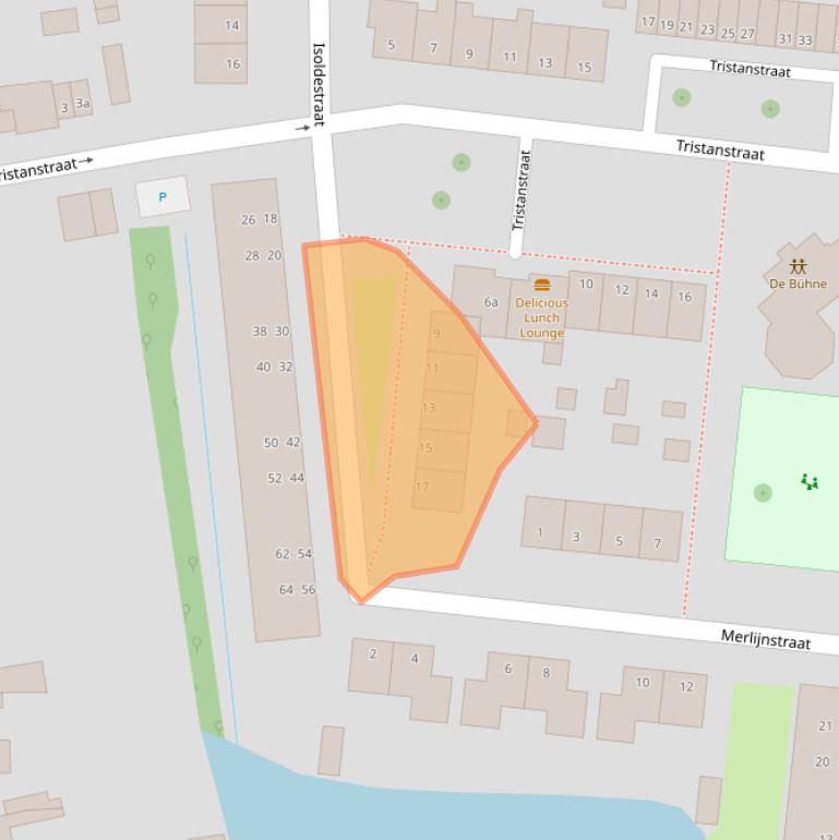 Kaart van postcodegebied 2805VG.