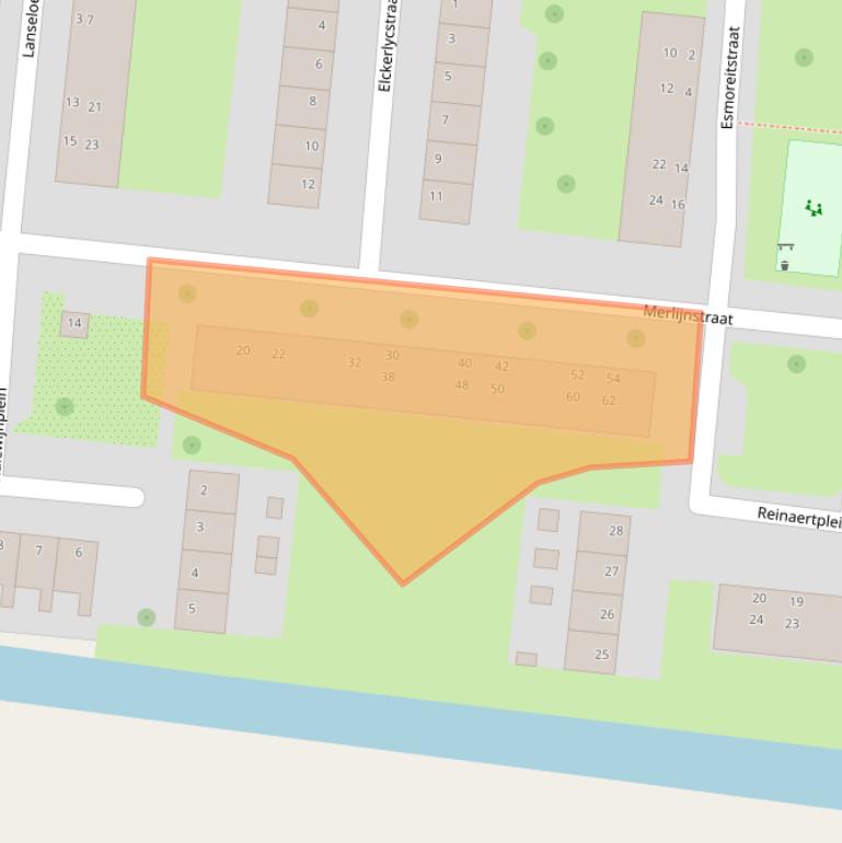 Kaart van postcodegebied 2805VL.