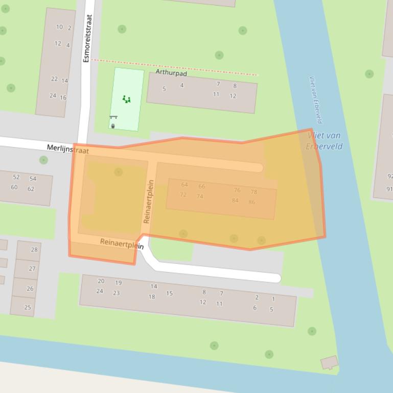 Kaart van postcodegebied 2805VM.