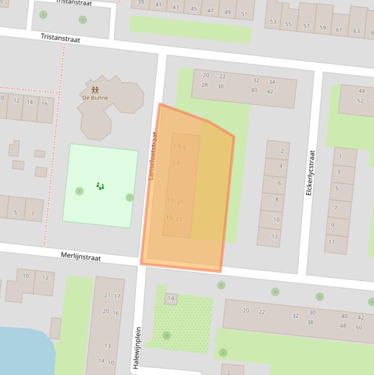 Kaart van postcodegebied 2805VN.