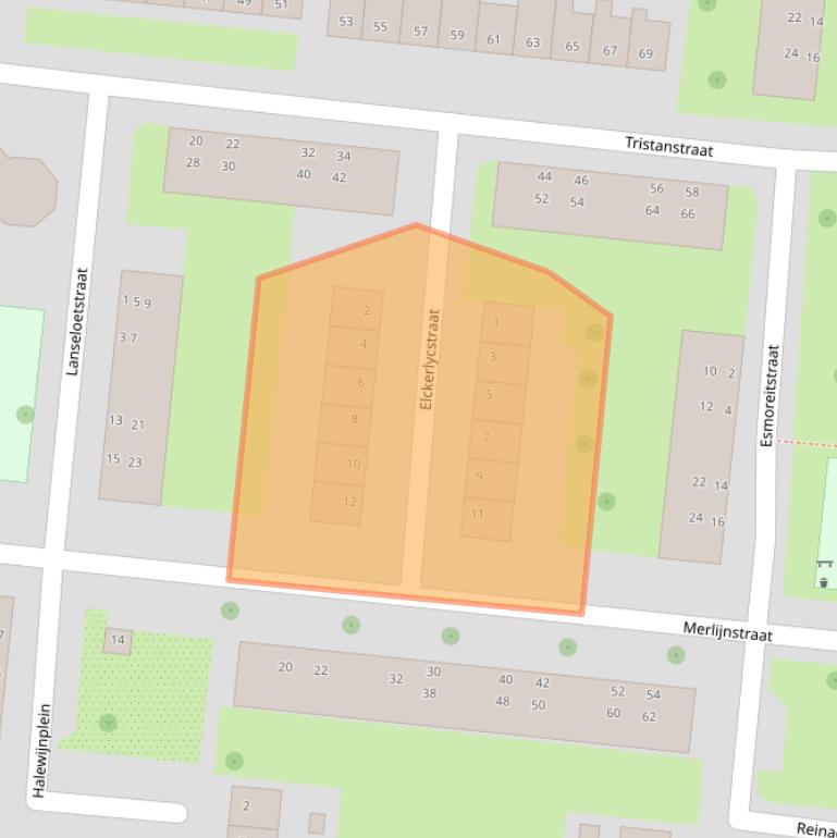 Kaart van postcodegebied 2805VR.