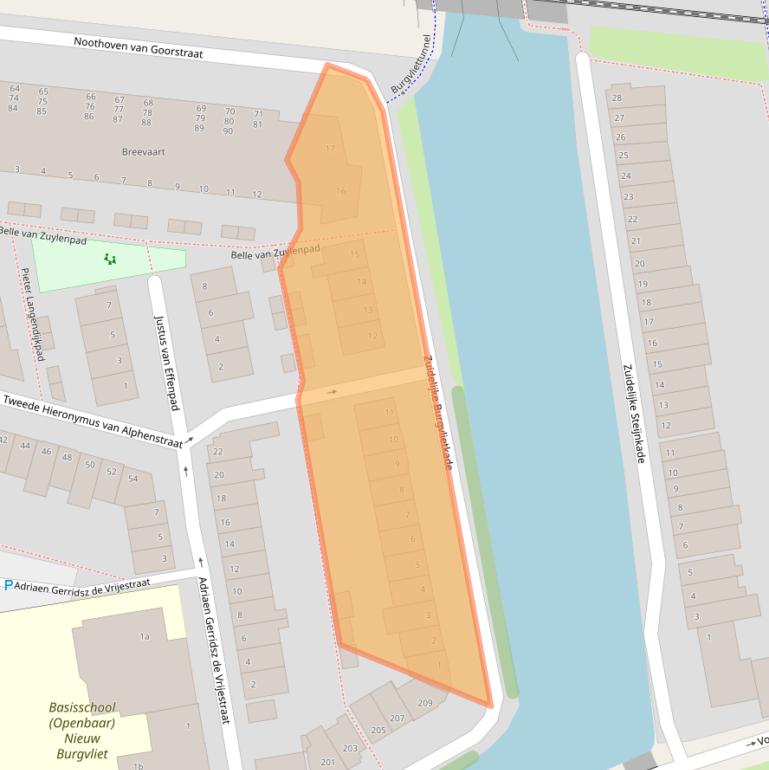 Kaart van postcodegebied 2806BK.