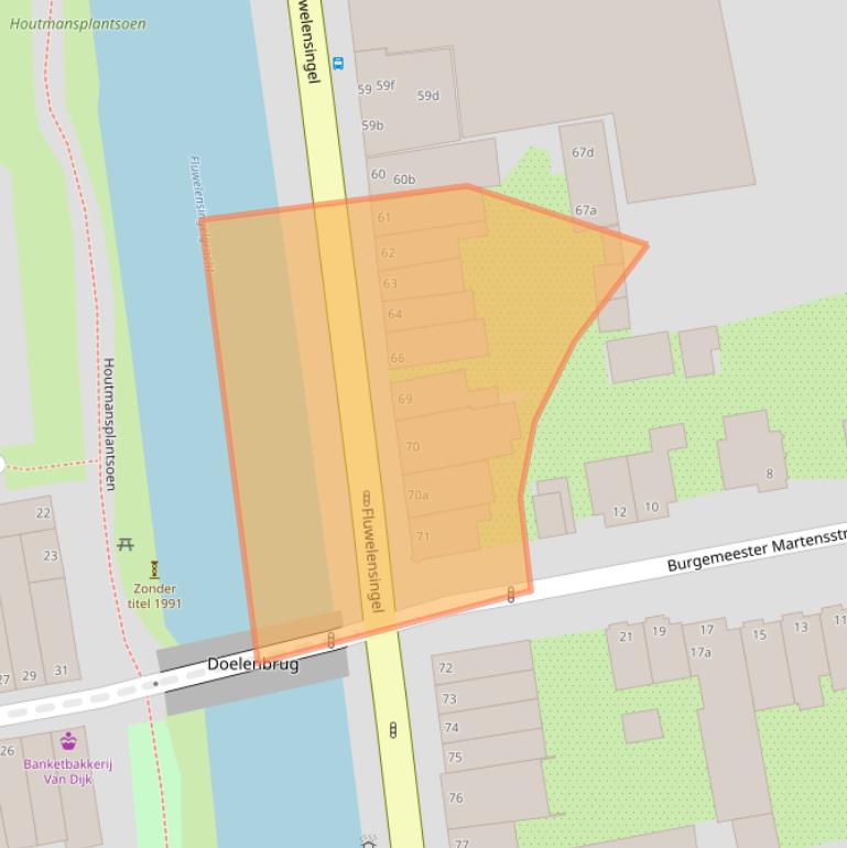 Kaart van postcodegebied 2806CD.