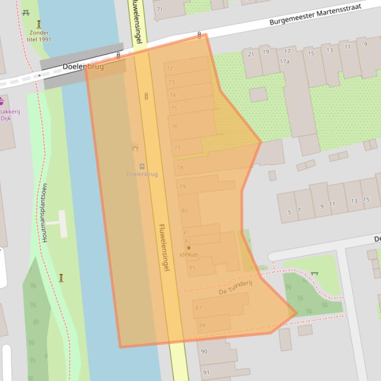 Kaart van postcodegebied 2806CE.