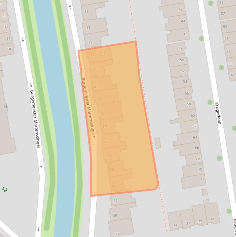 Kaart van postcodegebied 2806CM.