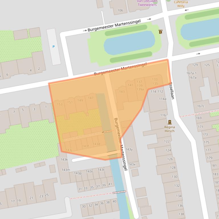 Kaart van postcodegebied 2806CT.