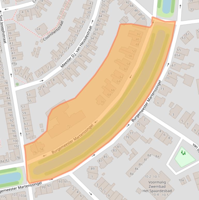 Kaart van postcodegebied 2806CW.