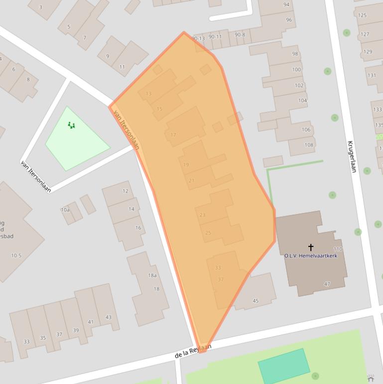 Kaart van postcodegebied 2806DE.