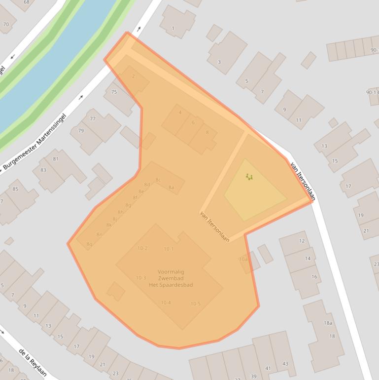 Kaart van postcodegebied 2806DG.