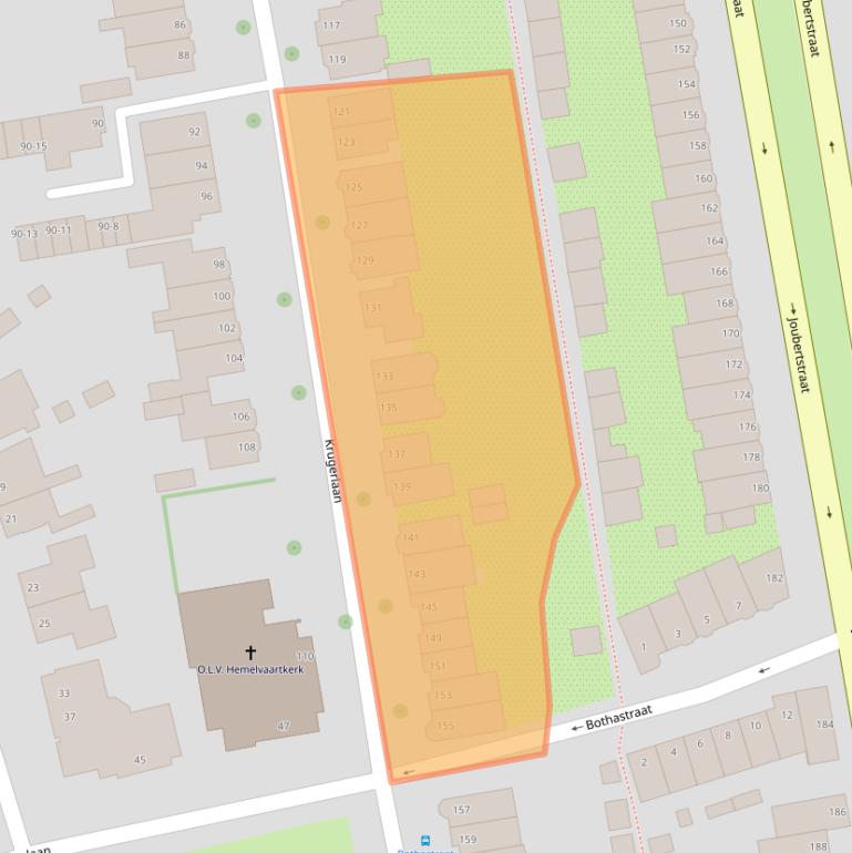 Kaart van postcodegebied 2806EE.