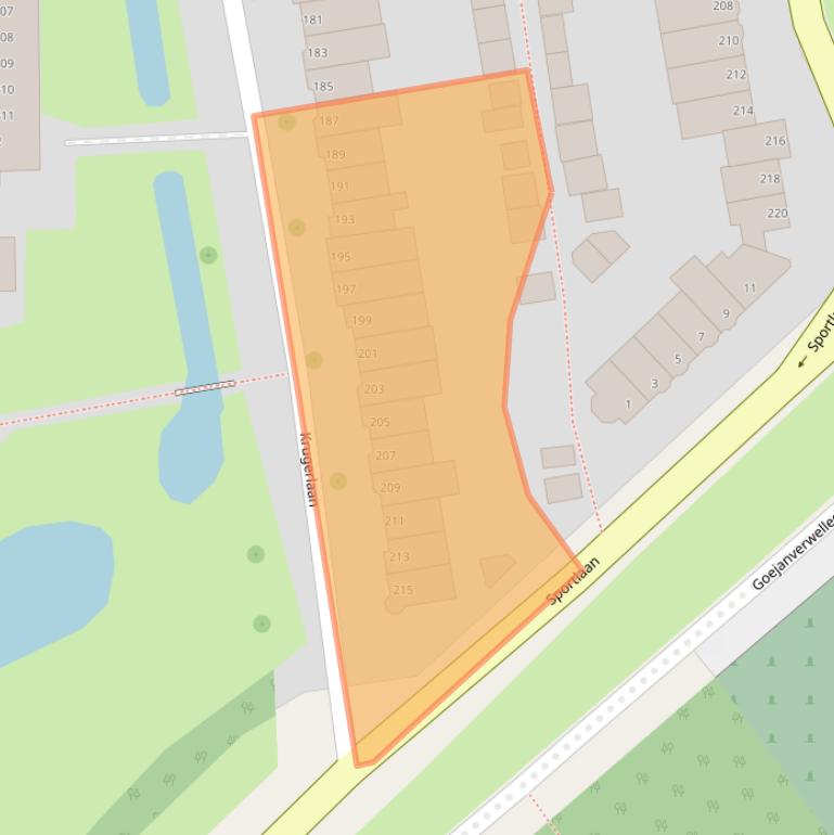 Kaart van postcodegebied 2806EH.