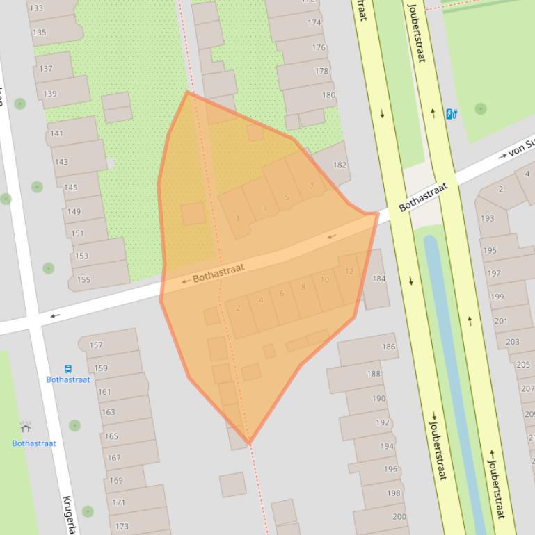 Kaart van postcodegebied 2806EM.