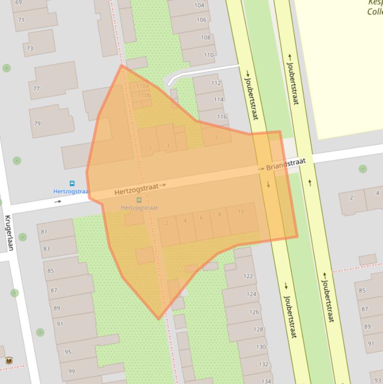 Kaart van postcodegebied 2806EN.