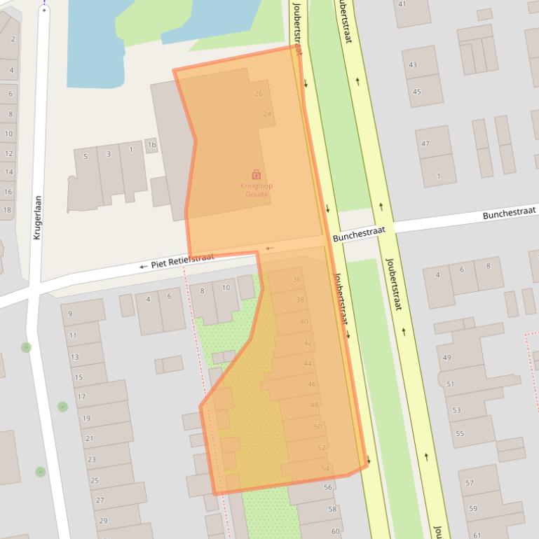 Kaart van postcodegebied 2806GE.