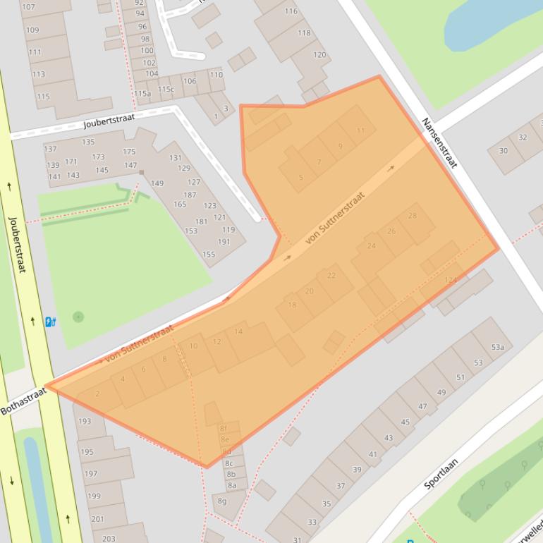 Kaart van postcodegebied 2806HD.