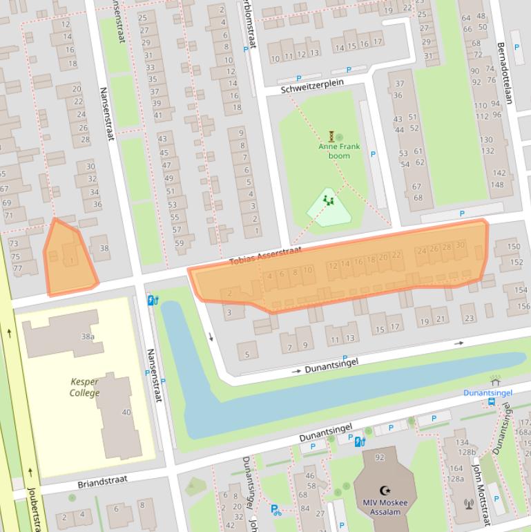 Kaart van postcodegebied 2806HH.