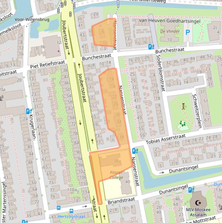 Kaart van postcodegebied 2806HL.