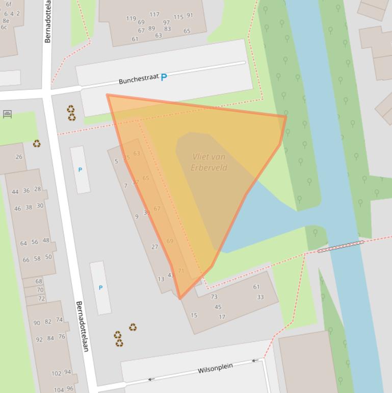 Kaart van postcodegebied 2806JL.
