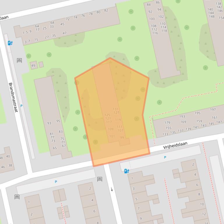 Kaart van postcodegebied 2806KH.