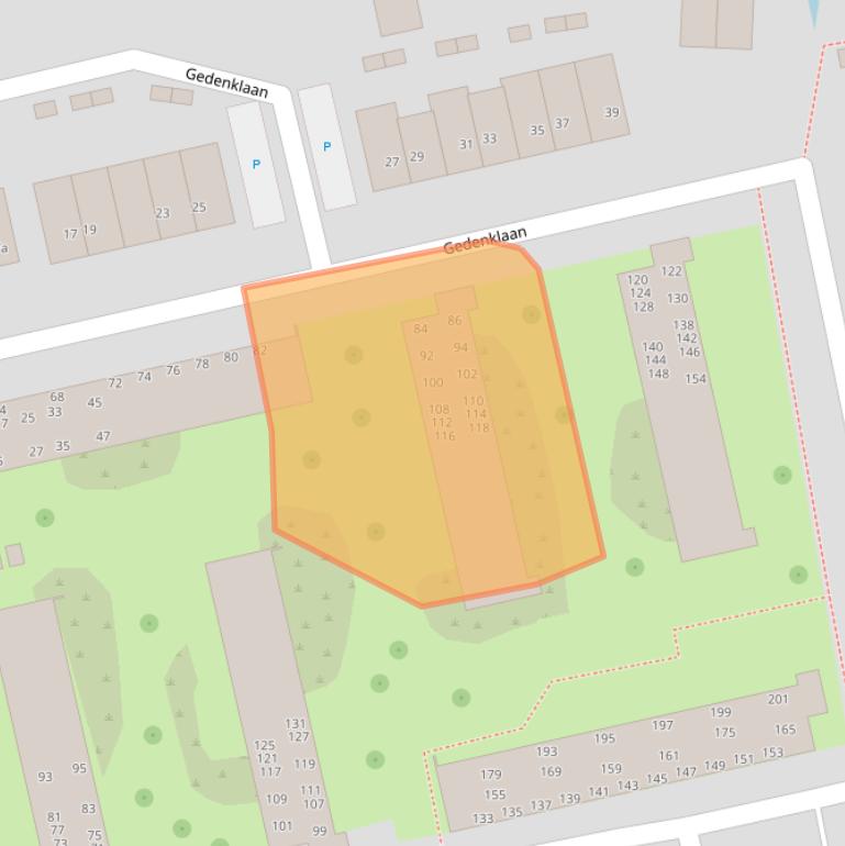 Kaart van postcodegebied 2806KM.