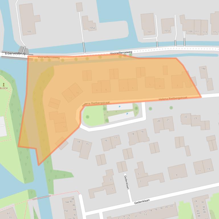 Kaart van postcodegebied 2806KP.