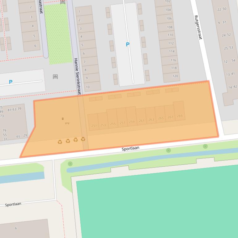 Kaart van postcodegebied 2806MH.